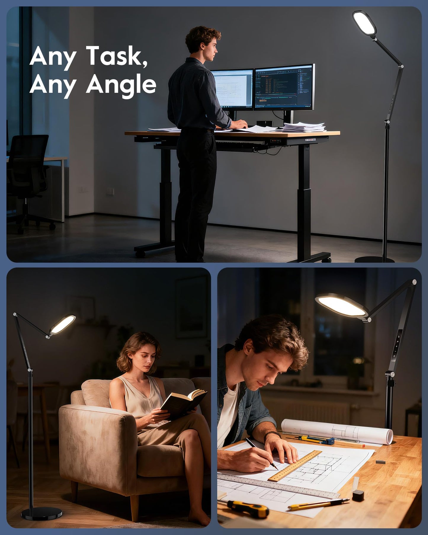 30 Mode LED Standing Floor Lamp for Office/Home