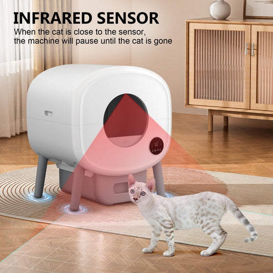 Automatic Self Cleaning Large Capacity Litter Box