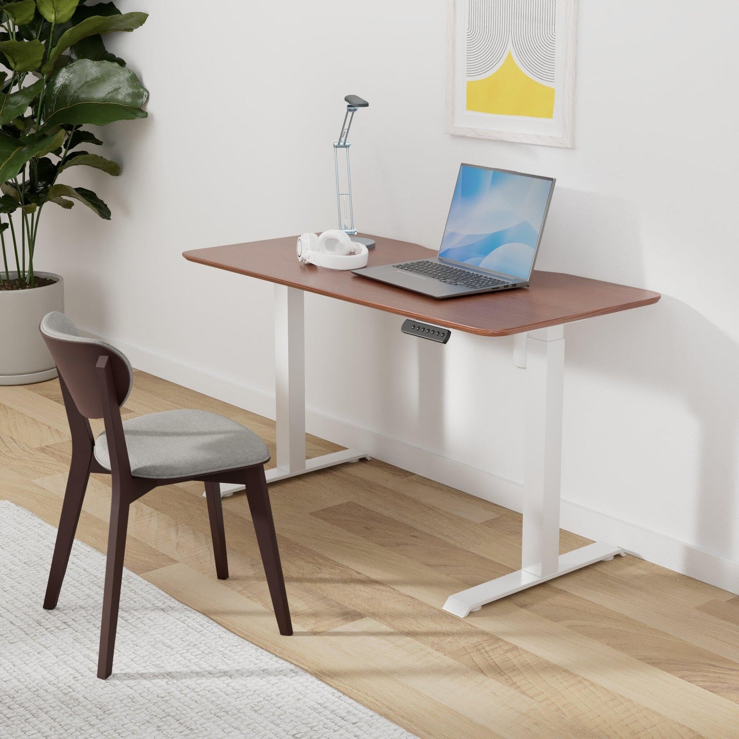 Vari Essential Electric Standing Desk for Home Office – 48x24 Sit-Stand VariDesk