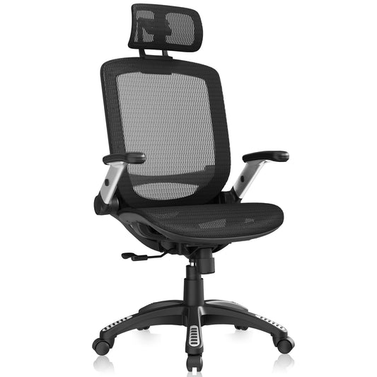 GABRYLLY Ergonomic Mesh Office Chair (High Back, Flip-Up Arms)