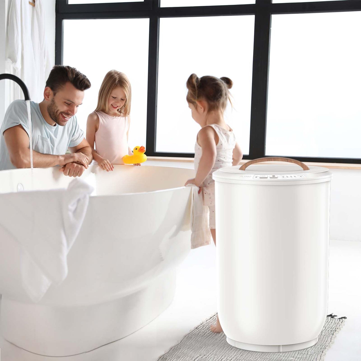 Large Towel Warmer for Bathroom - Heated Towel Warmers Bucket