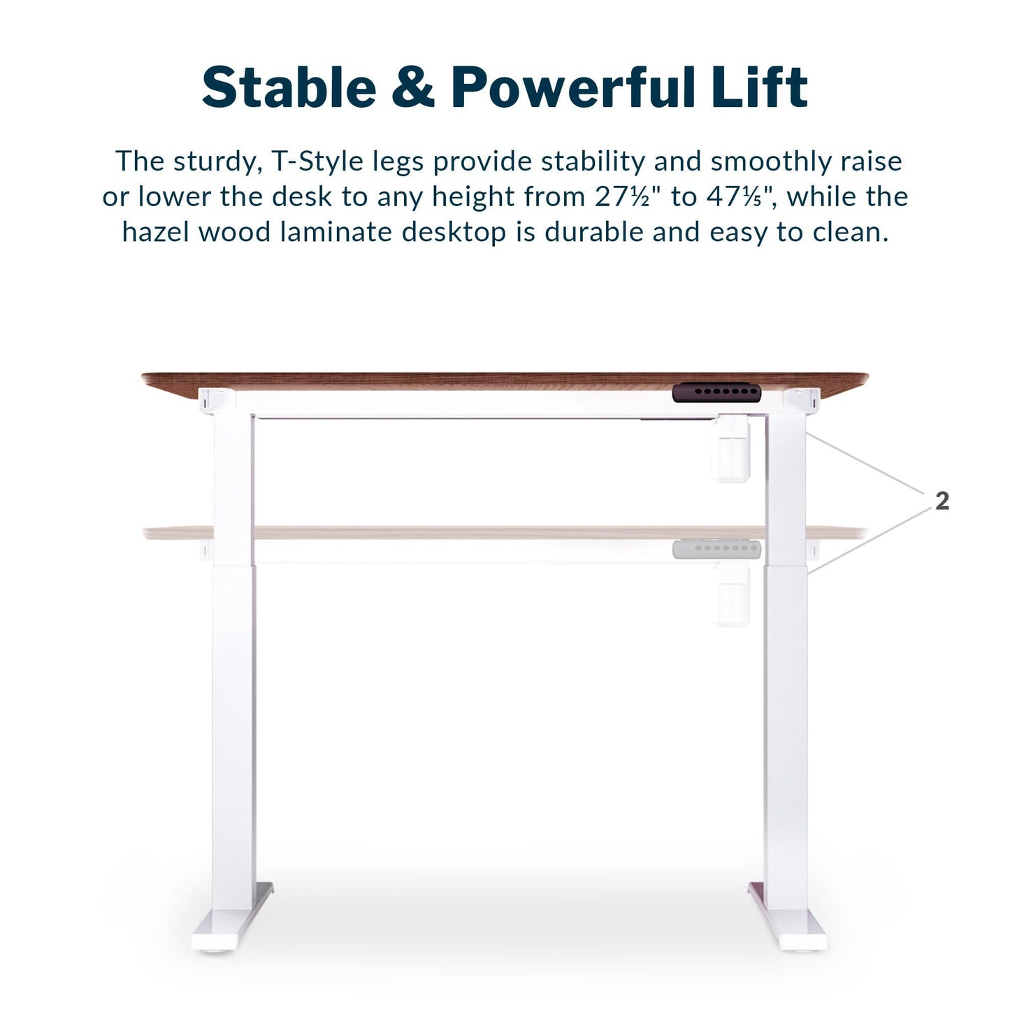 Vari Essential Electric Standing Desk for Home Office – 48x24 Sit-Stand VariDesk