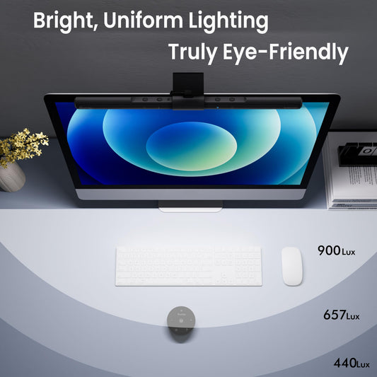 Eye Strain Reducing Computer Monitor Lamp