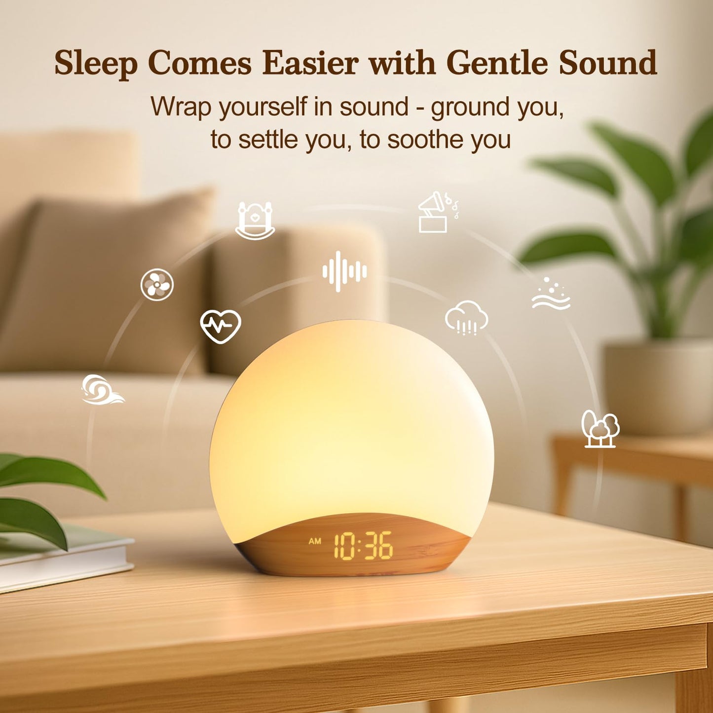 Gentle Wake Sunrise Alarm Clock and Sound Machine