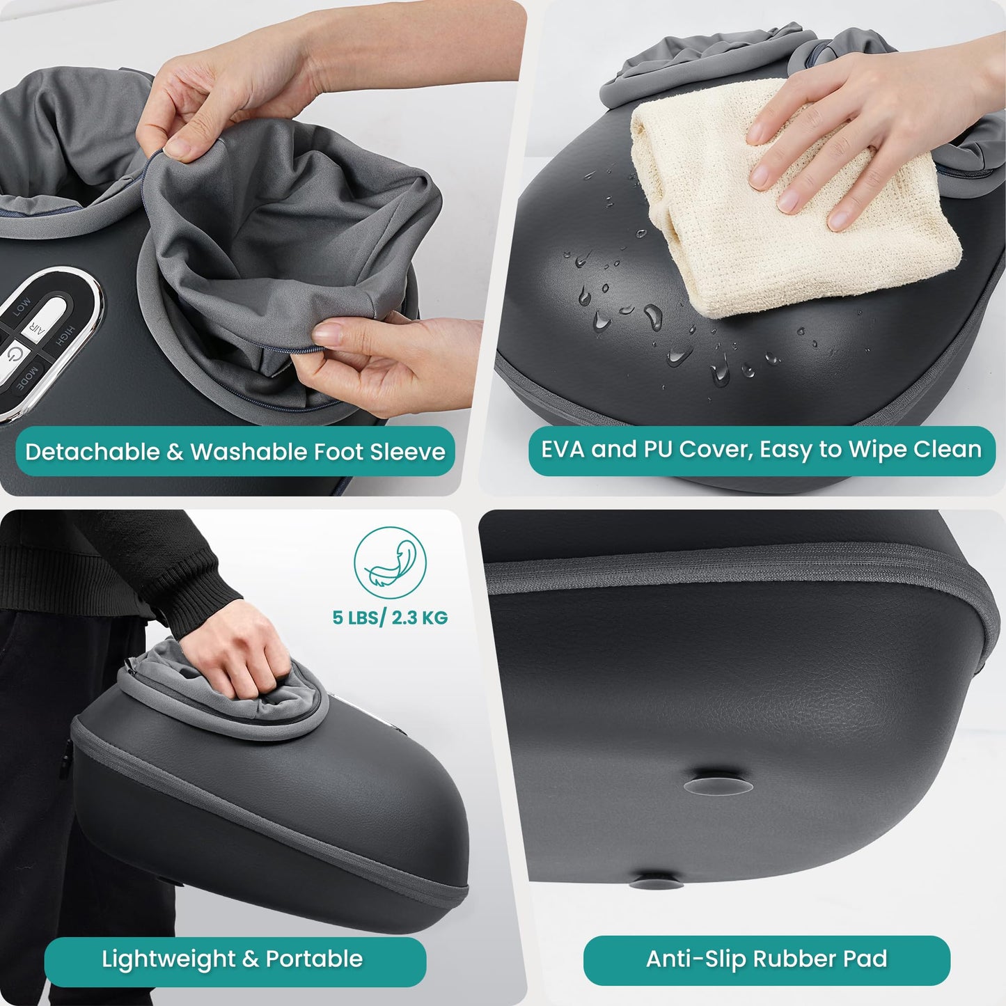 Shiatsu Deep Kneading Foot Massager w/ Heat