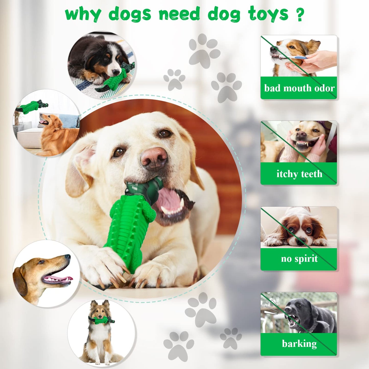 Fuufome Chew Toys for Aggressive Chewers: Tough Indestructible Toys for Large Dogs - Heavy Duty Durable Toys for Small, Medium and Large Dog Breeds