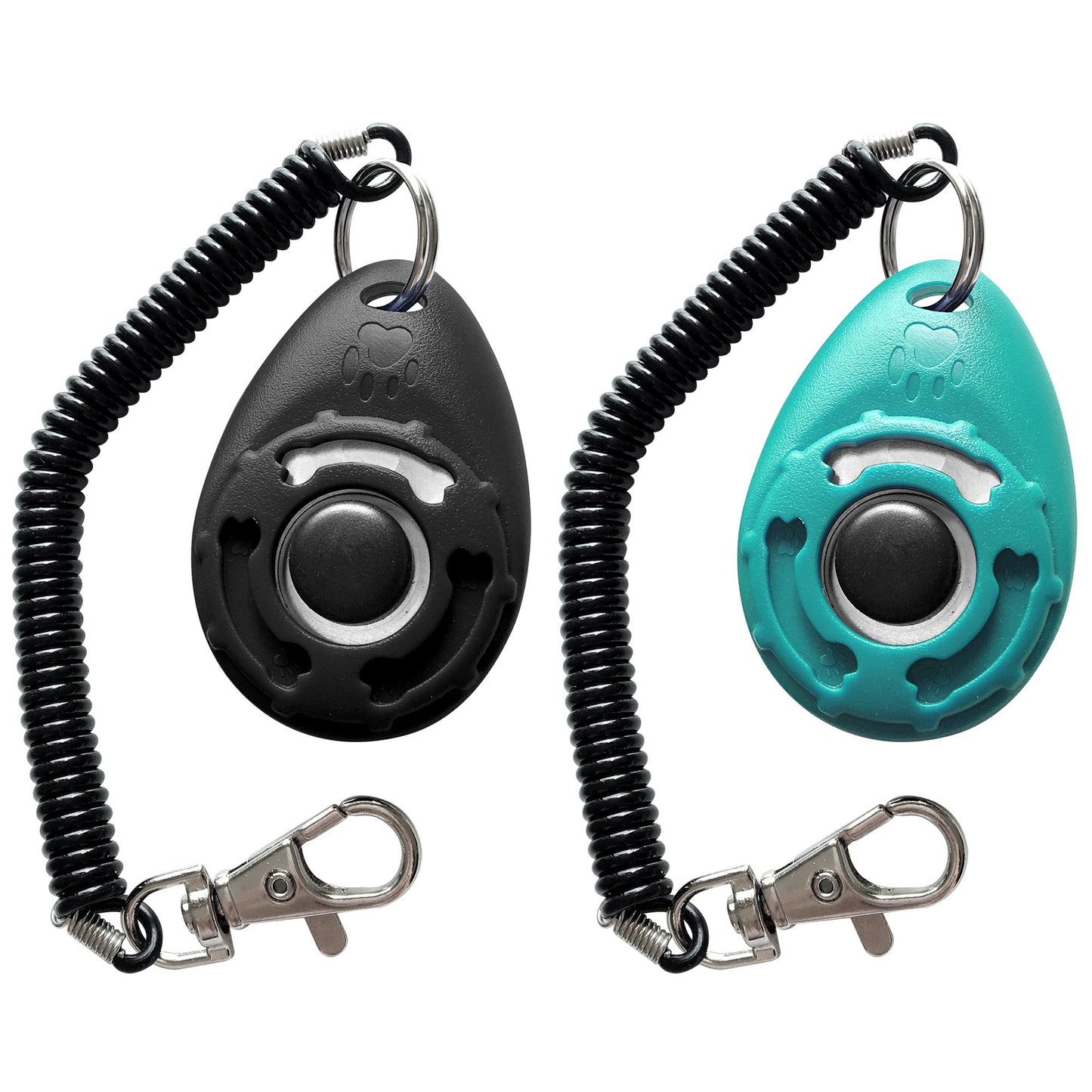 Dog Training Clicker 2-Pack with Wrist Strap